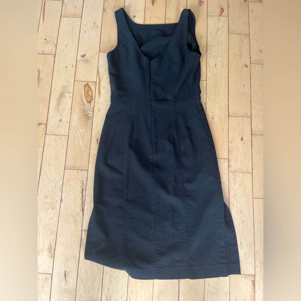 Express Black Asymmetrical One Shoulder Cocktail Dress - Picture 2 of 3